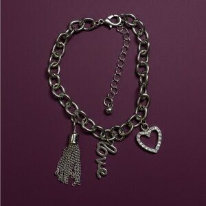 Silver Heart Charm Bracelet